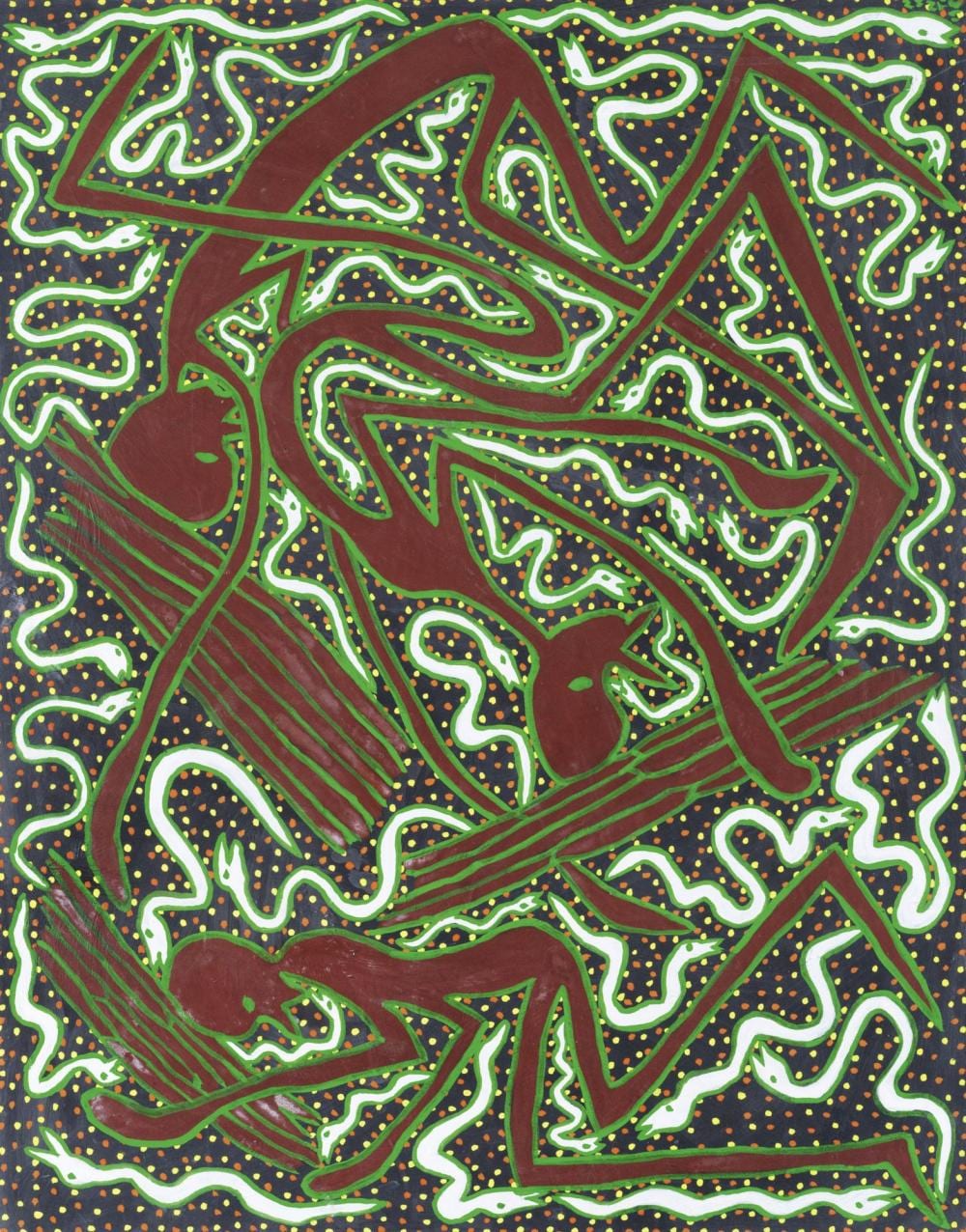 Mode Muntu comparable auction result: mode muntu 1940 1985 les porteurs de bois poursuivis par des serpents 1