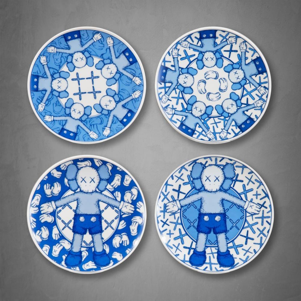 Kaws (American 1974-), 'Holiday Taipei Ceramic Plate Set', 2019 sold by Tate Ward Auctions, lot 118 — auction record photograph