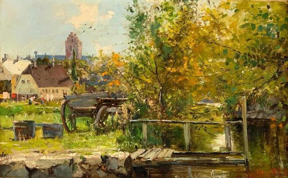 frederik julius august winther oil lyngby church · Neue Auctions · 2022-03-26 Frederik Julius Aug. Winther comparable auction result: frederik julius august winther oil lyngby church