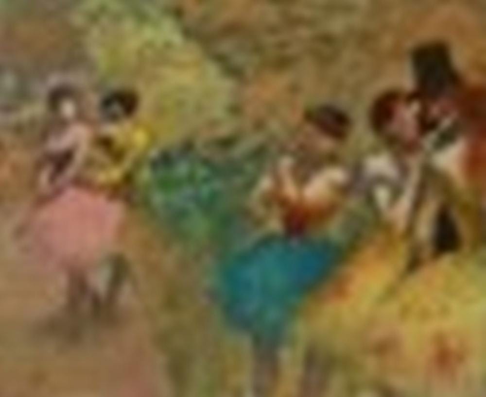Edgar Degas (1834-1917) Danseuses (Les Coulisses de l'Opéra) huile sur toil comparable sale