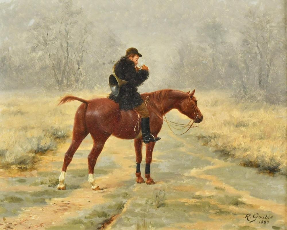 Jean Richard Goubie comparable auction result: jean richard goubie a quiet smoke o b