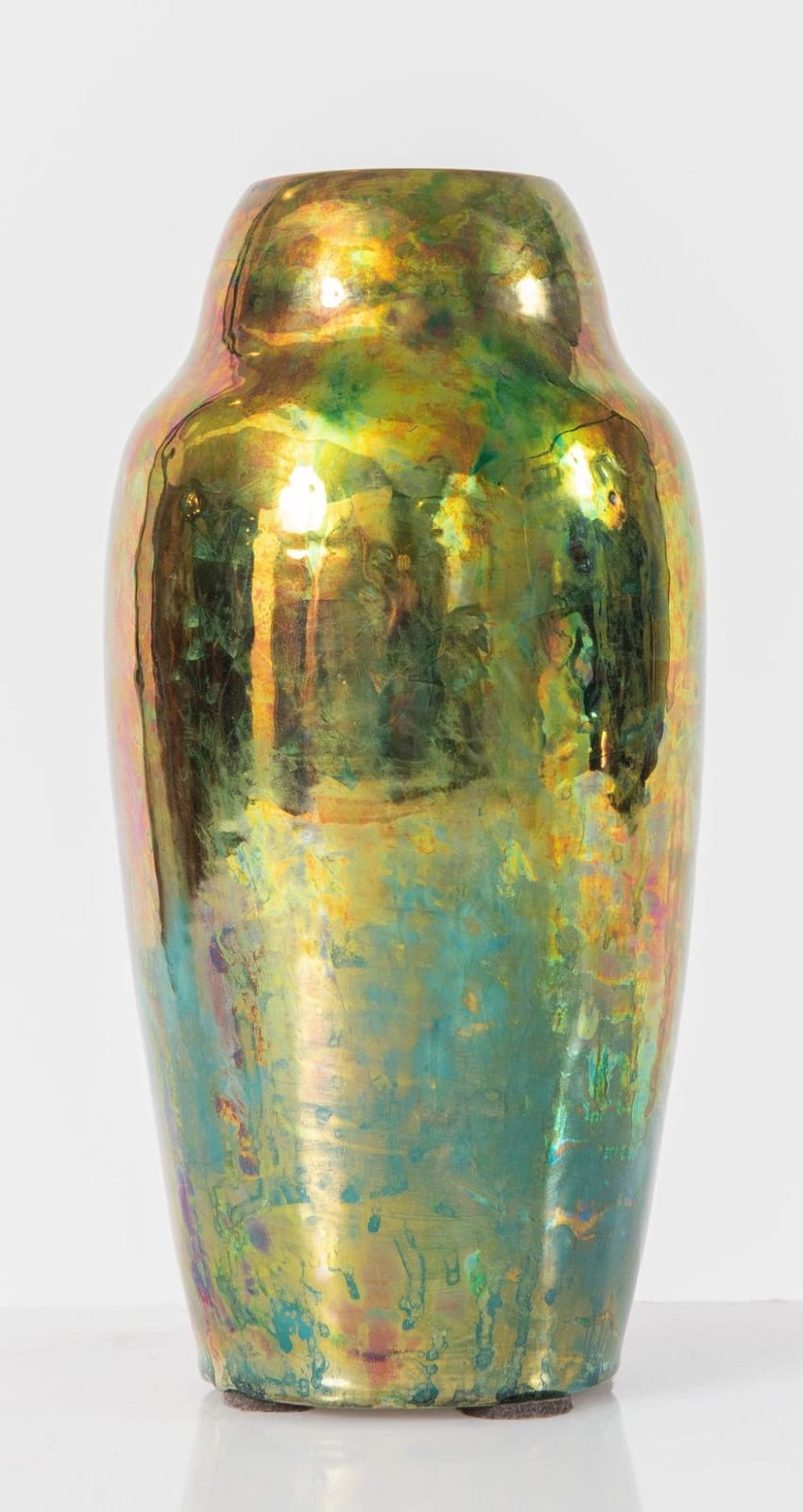 Riccardo Gatti comparable auction result: riccardo gatti faenza 1886 venezia 1972 vaso in ceramica smaltata a lustro metallico cm 28x 15