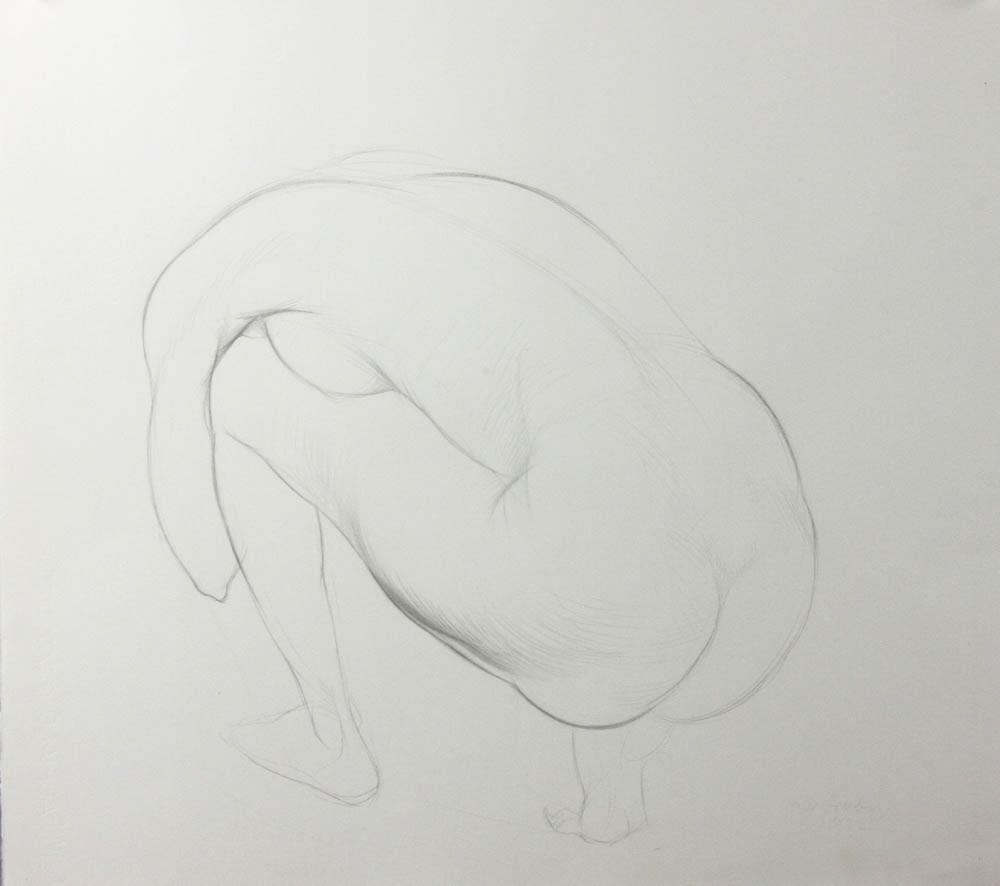 Philip Grausman comparable auction result: philip grausman nude pencil drawing