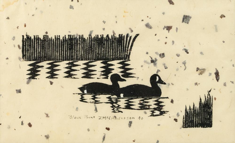 James McConnell Anderson comparable auction result: james mcconnell anderson blue winged teal signed print