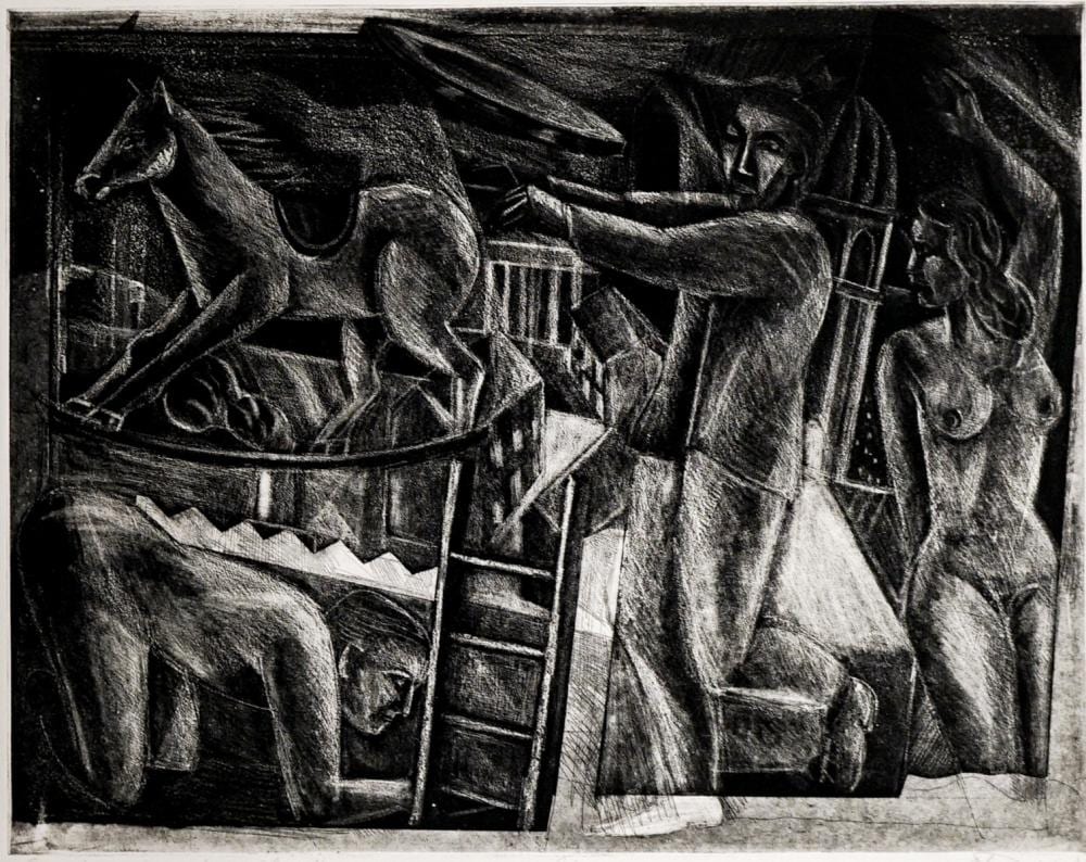 andrew antoniou etching sleepwalker · Grant Zahajko Auctions, LLC · 2022-04-07 Andrew Antoniou comparable auction result: andrew antoniou etching sleepwalker