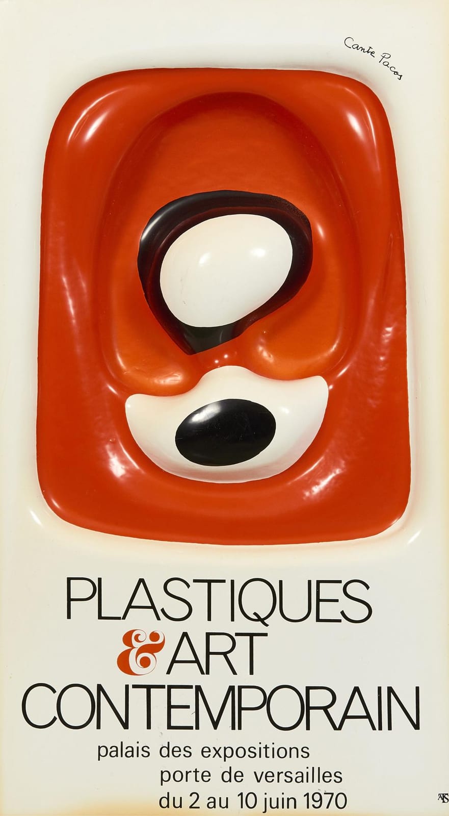 François Cante Pacos comparable auction result: fran ois cante pacos n en 1946 affiche publicitaire 1970 s rigraphie sur abs teint et moul