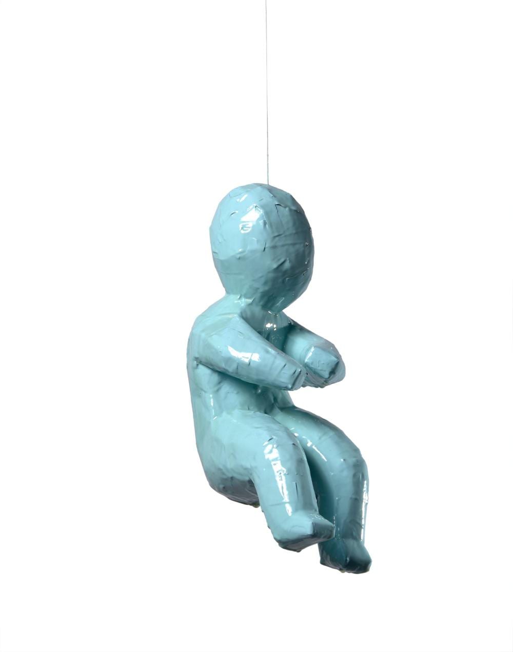 Mark Jenkins comparable auction result: mark jenkins n en 1970 storker lucky cat paw bleu 2013 moulage de ruban adh sif et r sine peinte