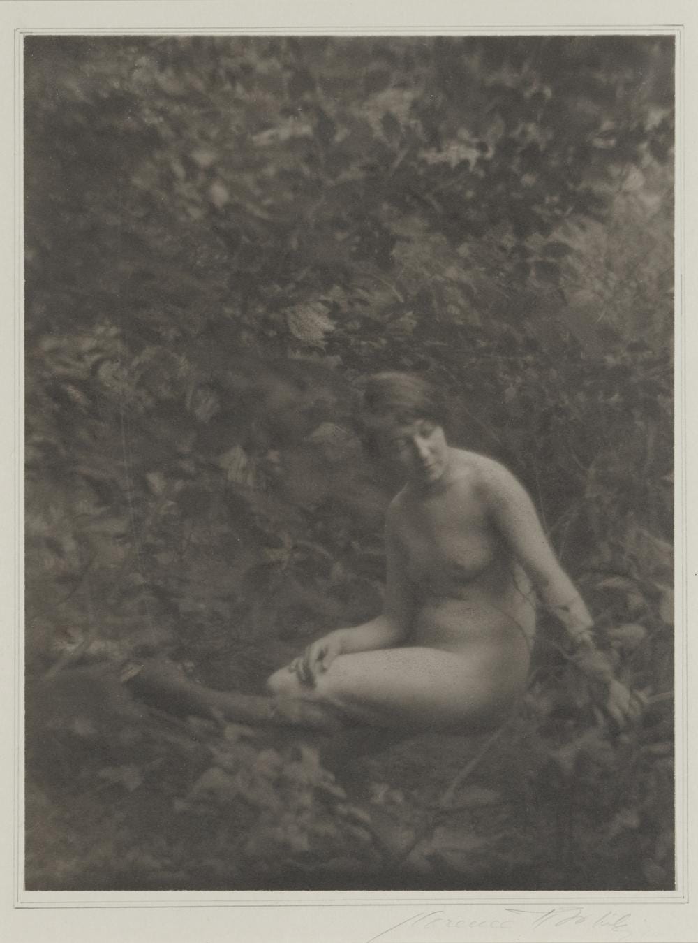 Clarence White comparable auction result: clarence white 1871 1925 nude en plein air