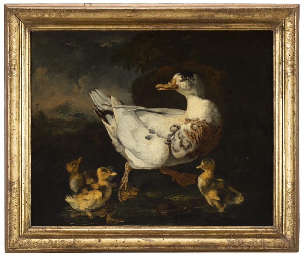 giovanni agostino cassana venezia 1658 genova 1720 still life with duck and ducklings oil on canvas 61 5x75 cm framed · Il Ponte Auction House · 2022-04-12 Giovanni Agostino Cassana comparable auction result: giovanni agostino cassana venezia 1658 genova 1720 still life with duck and ducklings oil on canvas 61 5x75 cm framed