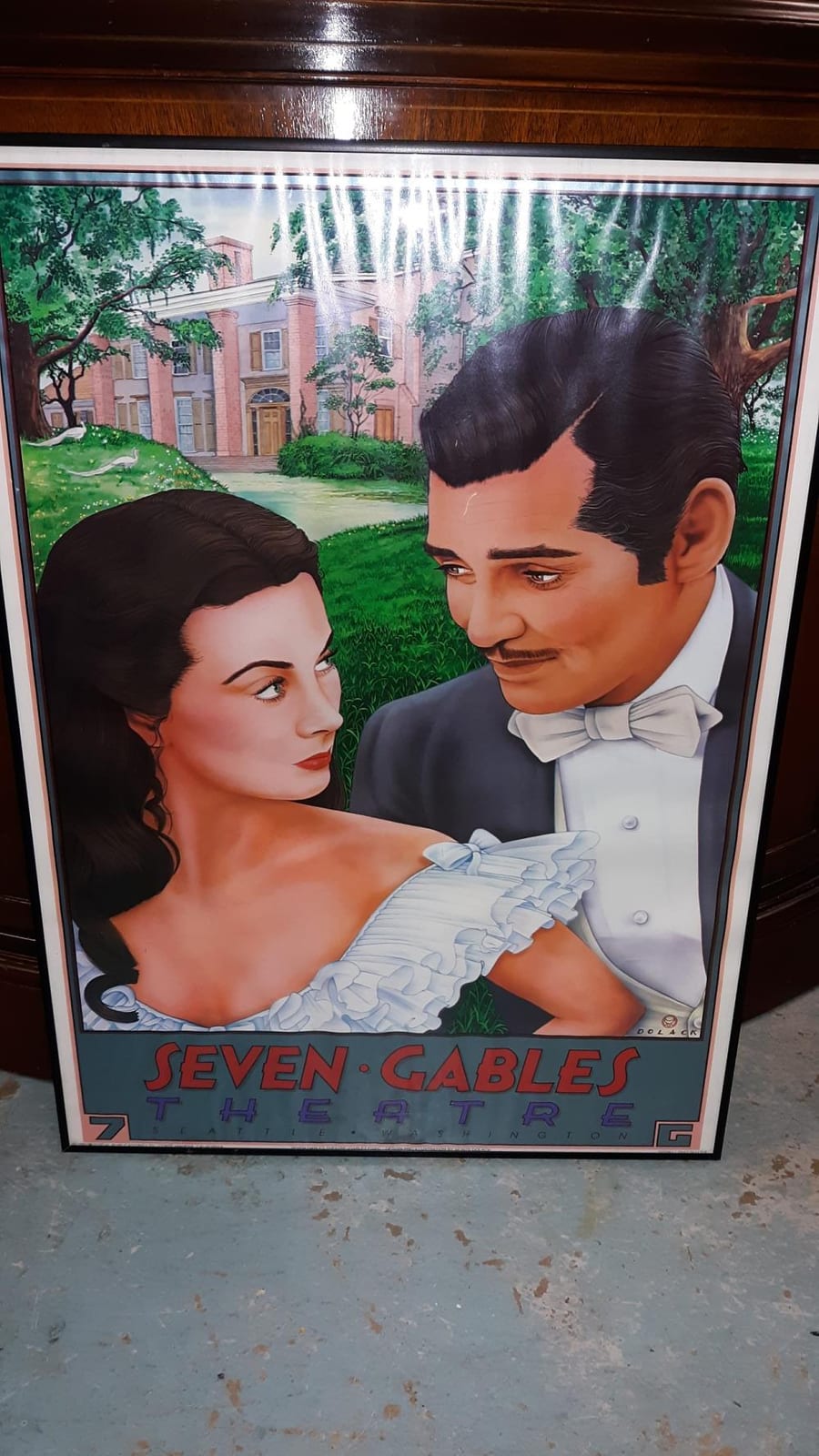 Monte M. Wright comparable auction result: gone with the wind poster seven gables theatre 1982