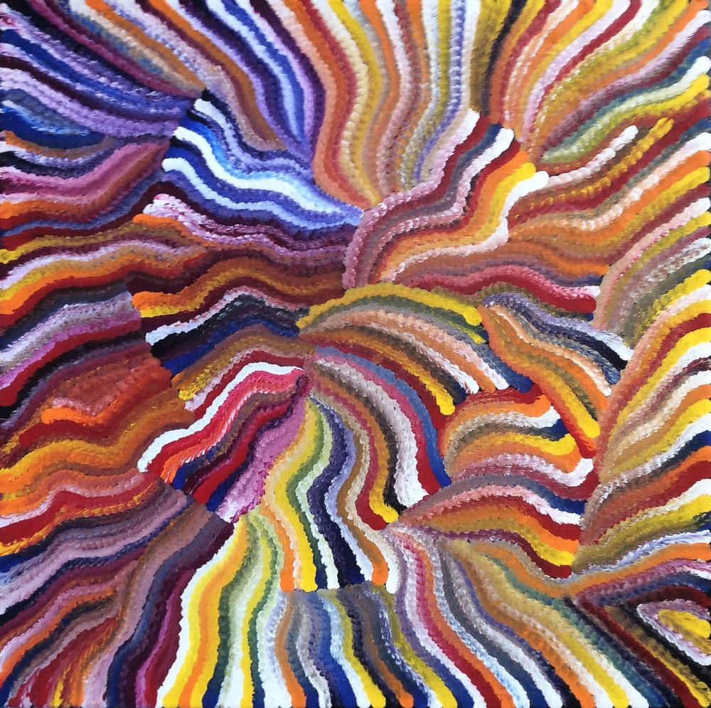 Janelle Stockman Napaljarri comparable auction result: janelle stockman napaltjarri