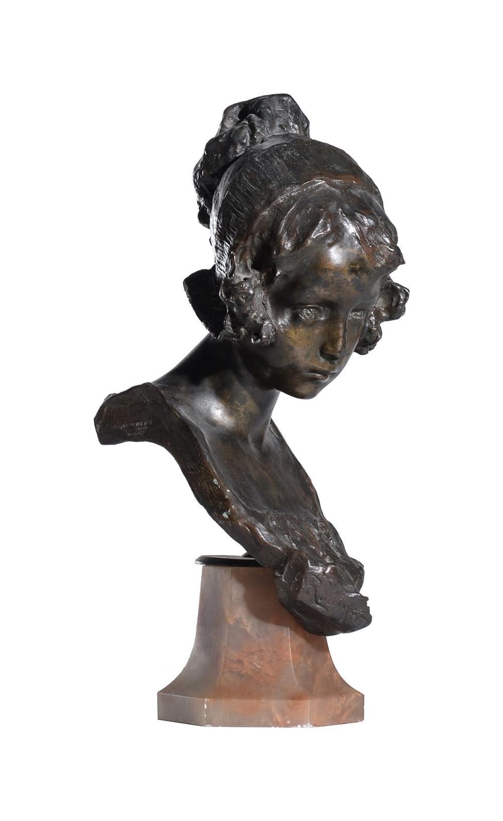 Edoardo Rubino comparable auction result: edoardo rubino 1874 1951 a bronze bust of a girl