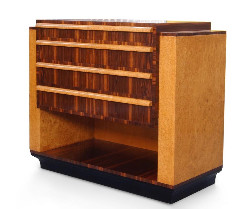 Serge Chermayeff comparable auction result: serge ivan chermayeff russian british 1900 1995 an art deco rosewood and blonde burr wood chest o
