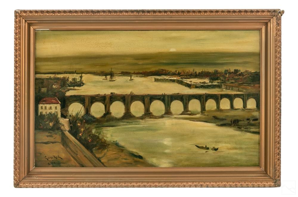 george reid 1841 1913 city landscape oil painting · Hill Auction Gallery · 2022-04-27 George (1841) Reid comparable auction result: george reid 1841 1913 city landscape oil painting