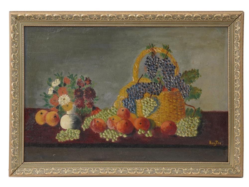 dutch oil painting of still life by harrie kuyten · Antique Arena Inc · 2022-04-23 Harrie Kuyten comparable auction result: dutch oil painting of still life by harrie kuyten
