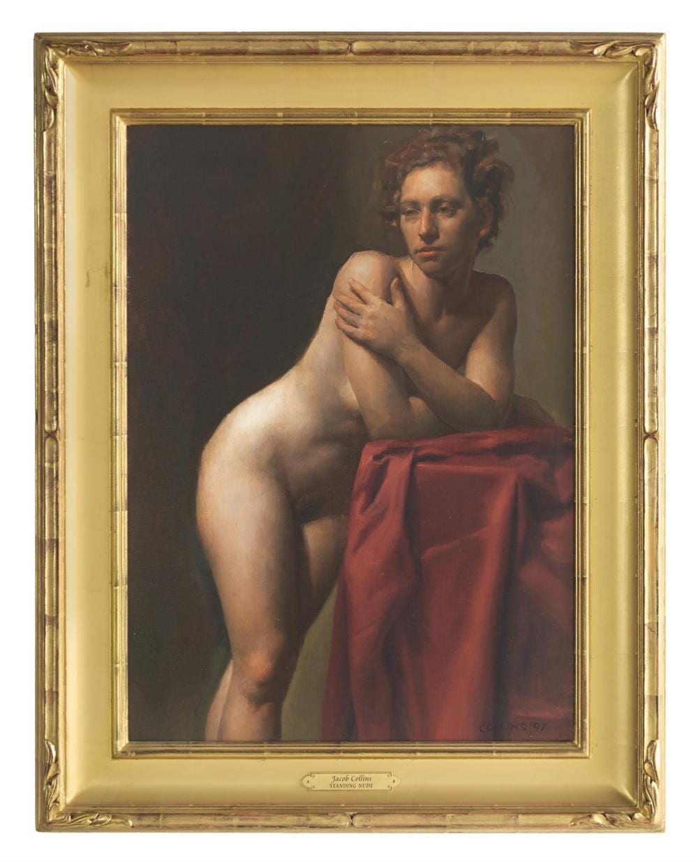 Jacob Collins comparable auction result: jacob collins american b 1964 standing nude