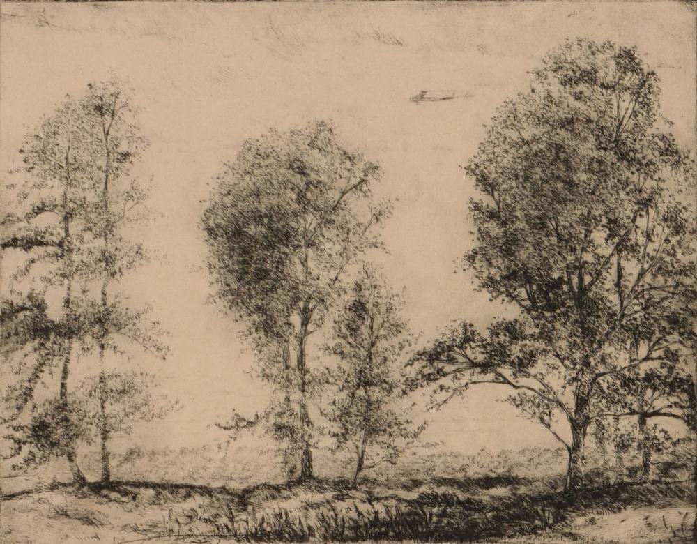 Blanche McVeigh comparable auction result: blanche mcveigh 1895 1970 pencil signed etching