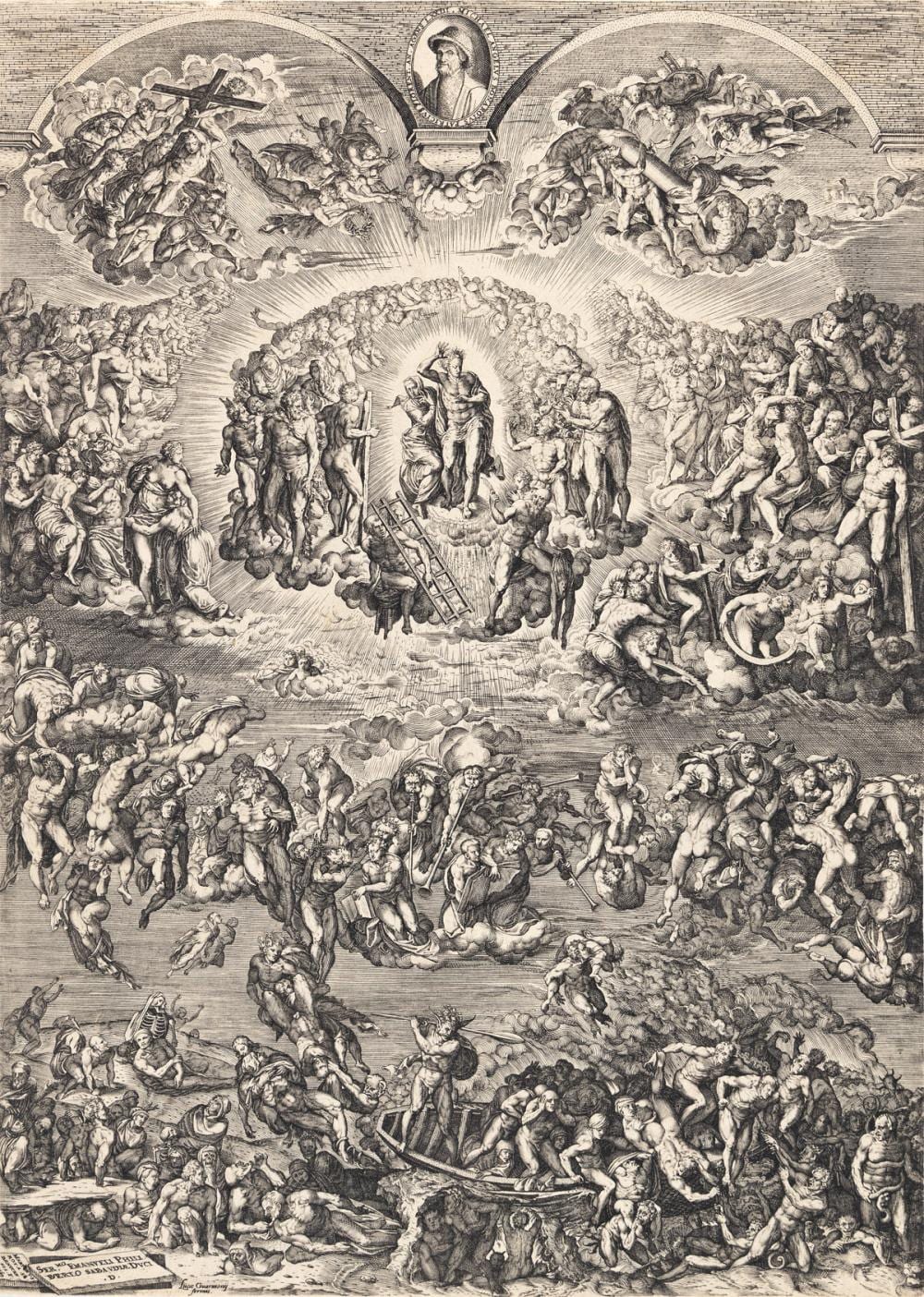 Martino Rota comparable auction result: martino rota after michelangelo the last judgment