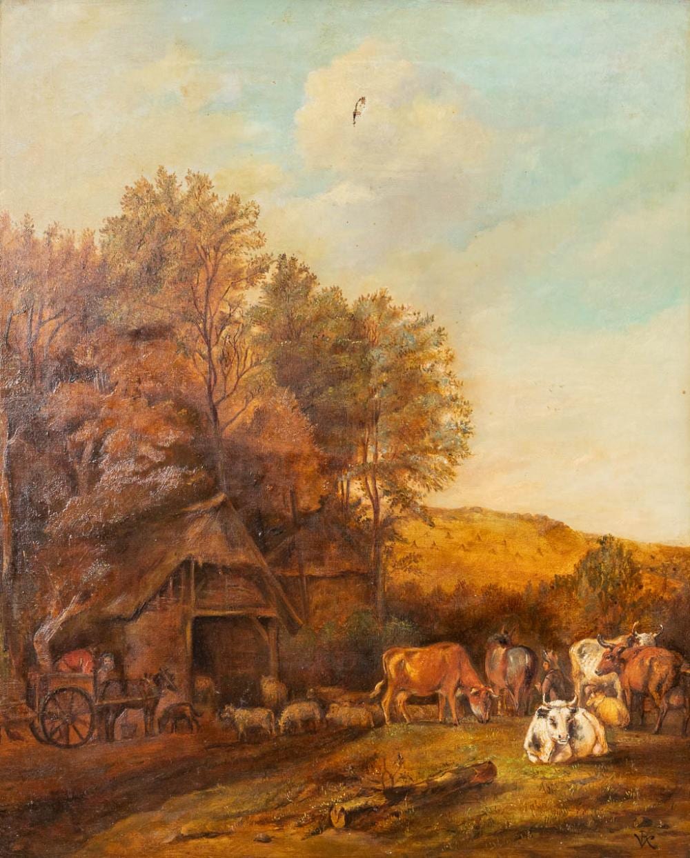 Robert Assmus comparable auction result: robert assmus 1837 1904 resting cows oil on canvas 49 x 60cm