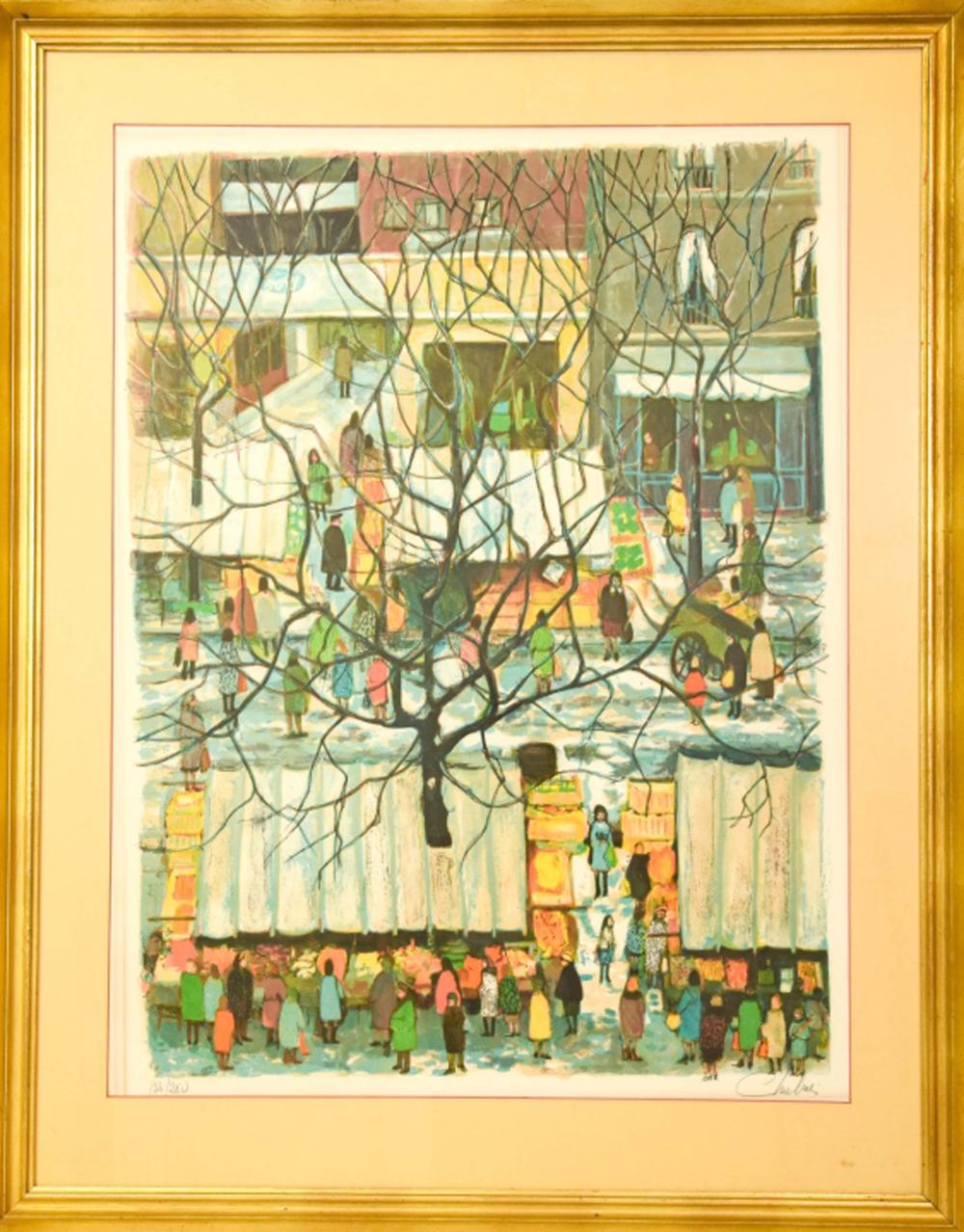 Nathalie Chabrier comparable auction result: nathalie chabrier framed signed lithgograph