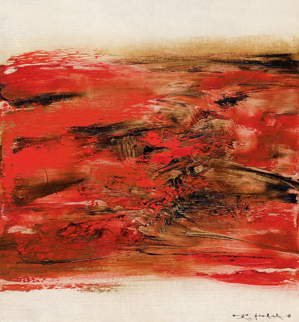 趙無極 Zao Wouki ( Chinese-French, 1921-2013 ) comparable sale