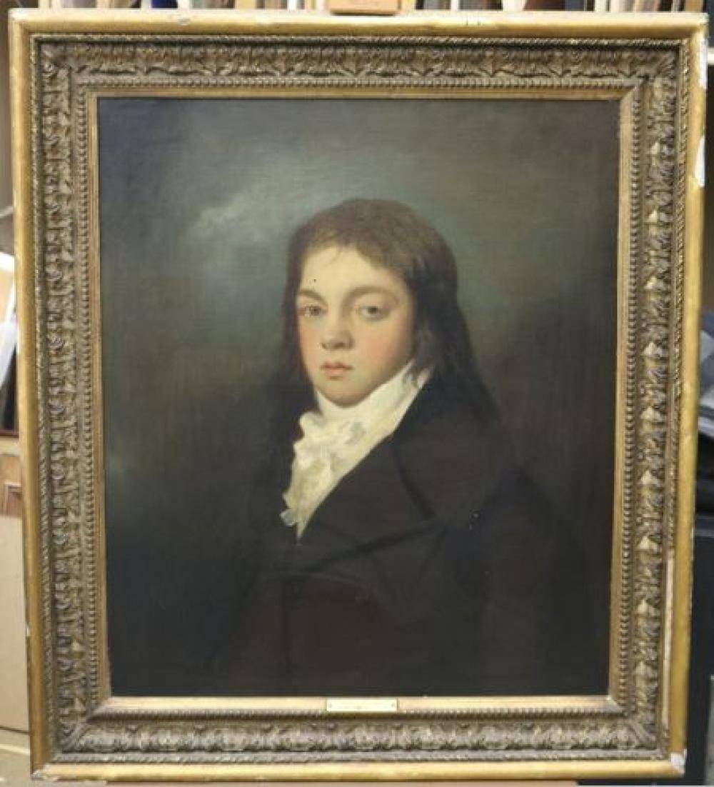 Henry Robert Morland comparable auction result: henry robert morland english 1716 1797 portrait of george morland when a young man circa 1780 oil on canvas unsigned gilt fra
