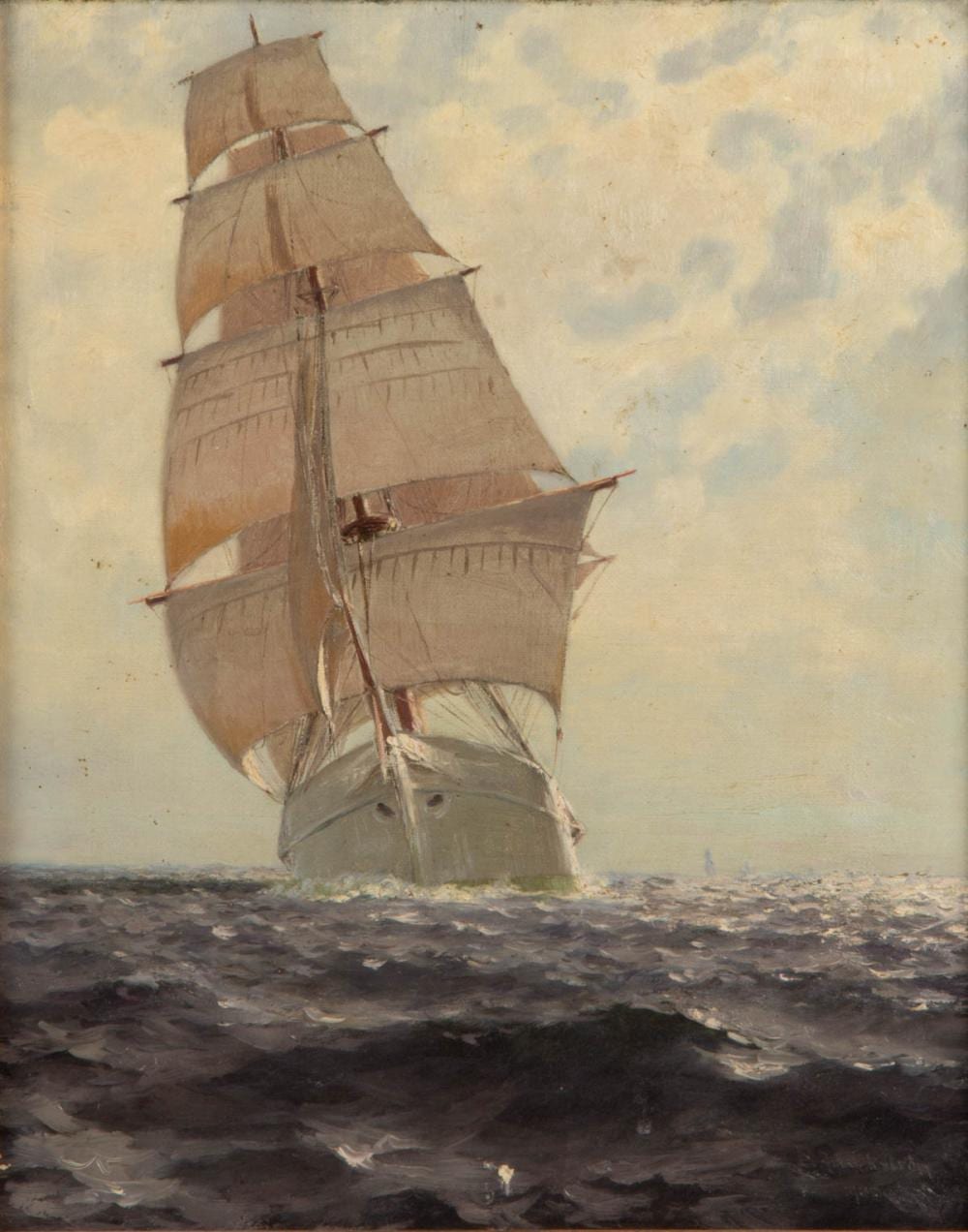Bror Anders Wikstrom comparable auction result: bror anders wikstrom swedish american 1854 1909 nautical scene