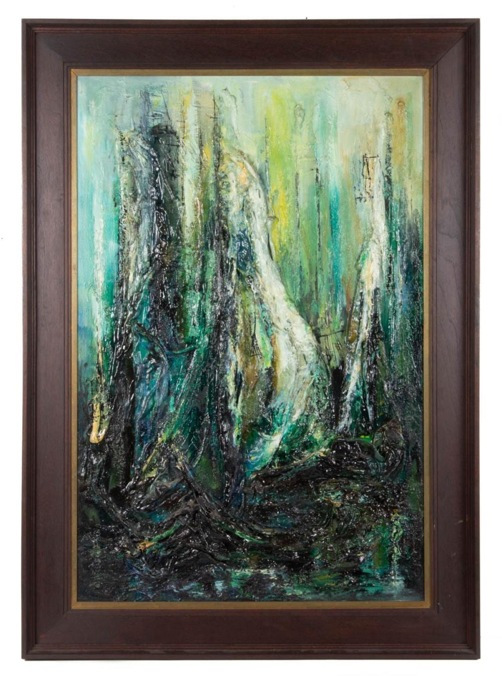 Danny Garcia comparable auction result: danny garcia california 1929 2012 mid century abstract harbor scene