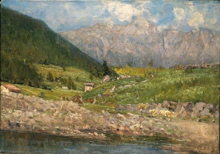 Alessandro Gallotti comparable auction result: alessandro gallotti pavia 1879 milano 1961 la presolana
