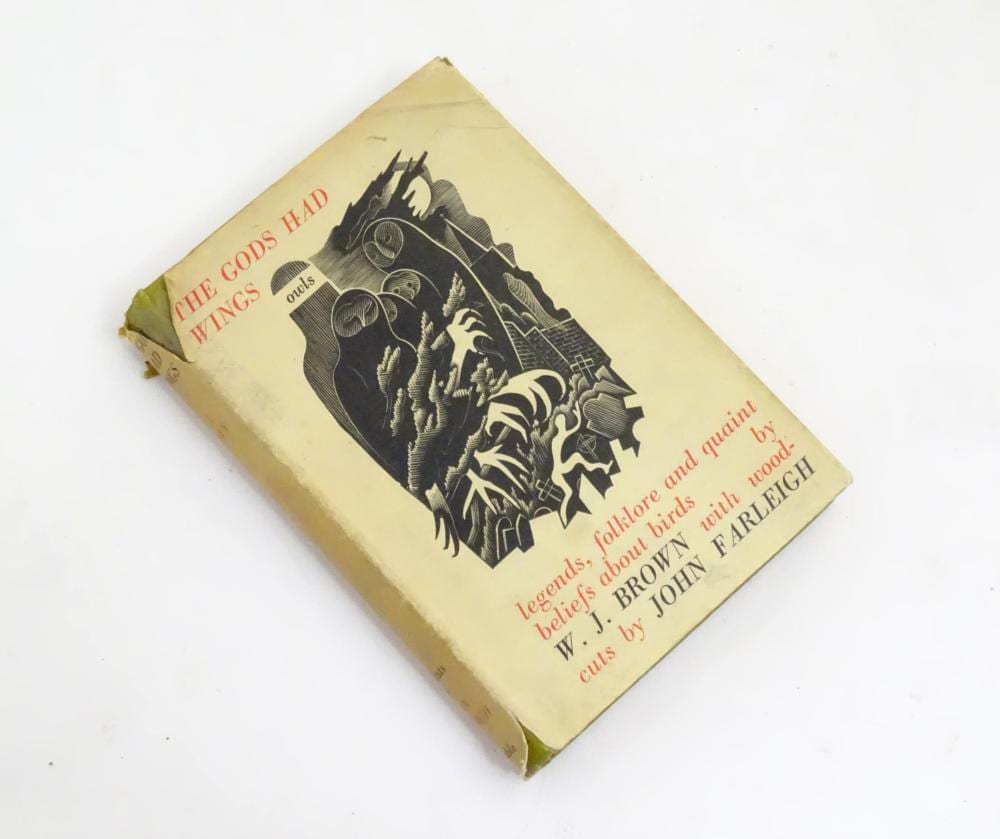 Johan Mengels Culverhouse comparable auction result: book the gods had wings by w j brown of gray s inn barrister at lane with illustrations by joh