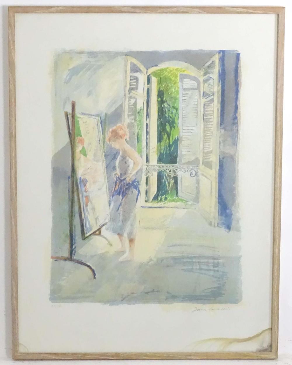 Jane Corsellis comparable auction result: jane corsellis b 1940 limited edition lithograph no 47 220 a french interior scene with a w