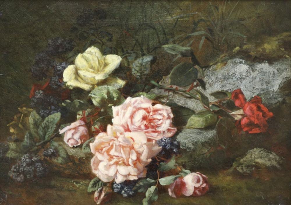 Anna Peters comparable auction result: anna peters zugeschrieben mannheim 1843 1926 stuttgart sonnenberg stilleben mit rosen
