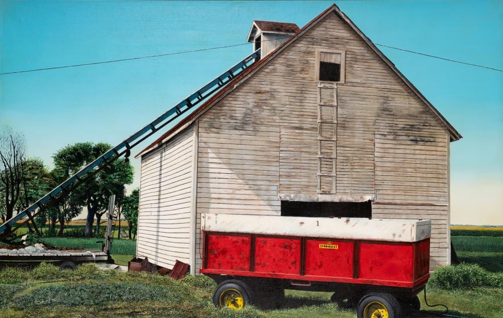 Harold Laurence Gregor comparable auction result: harold laurence gregor american b 1929 illinois corncrib 28 1974