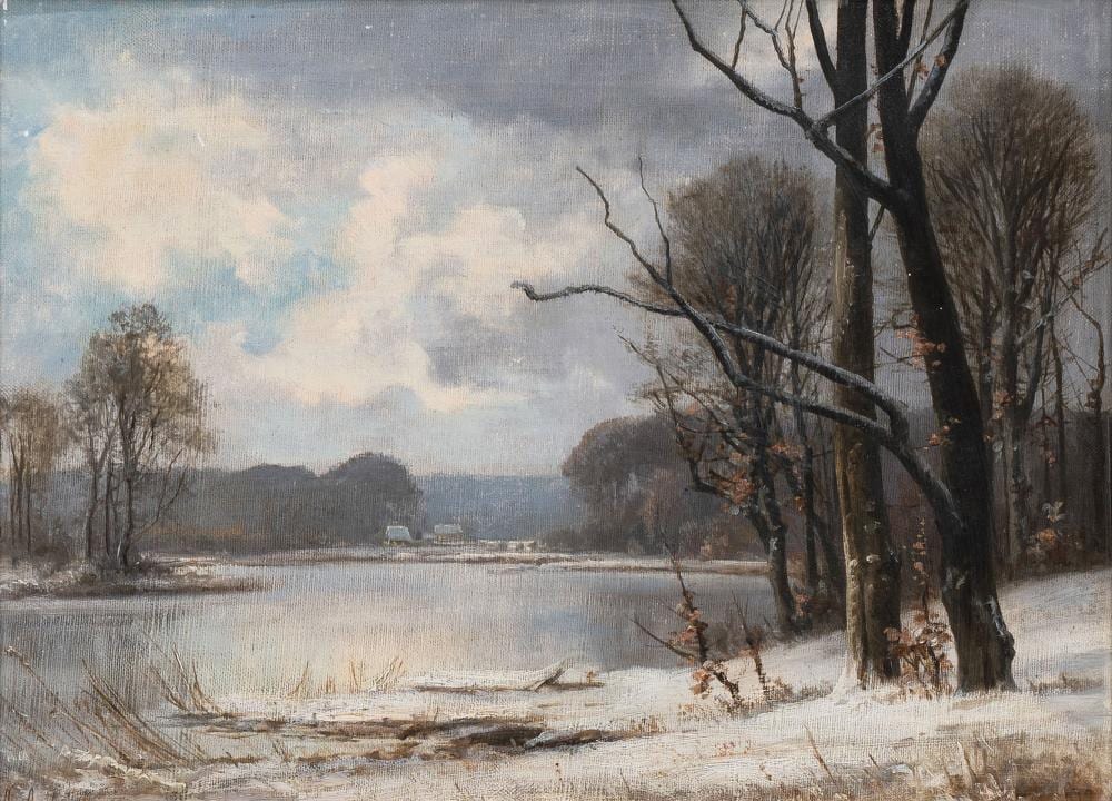 Anders Andersen-Lundby comparable auction result: anders andersen lundby lundby 1841 m nchen 1923 winter landscape