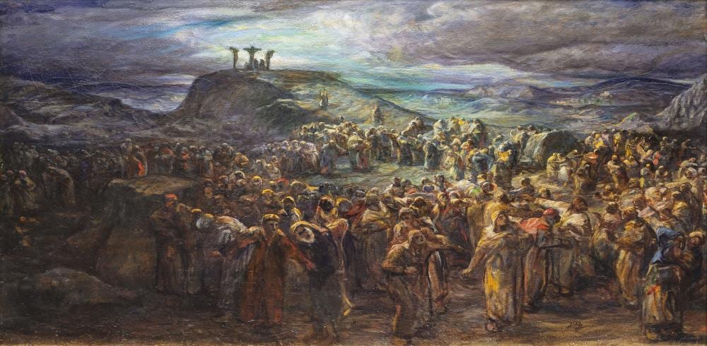 Nikolaus Gysis comparable auction result: nikolaus gysis sklavohory 1842 m nchen 1901 golgota