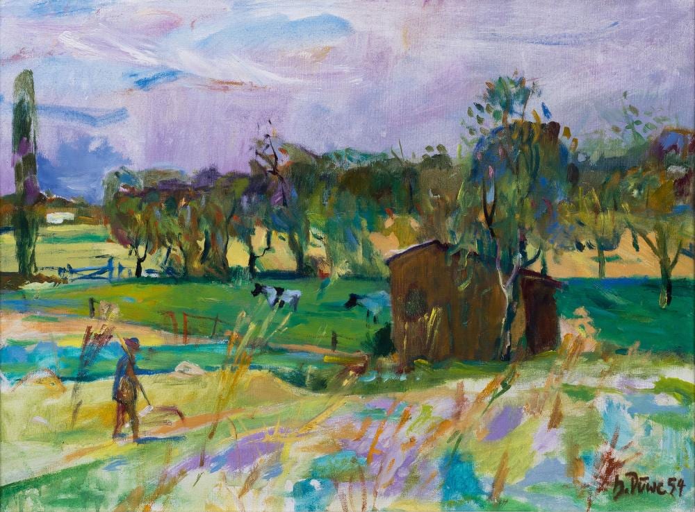 Harald Duwe comparable auction result: harald duwe hamburg 1926 tremsb ttel 1984 summer