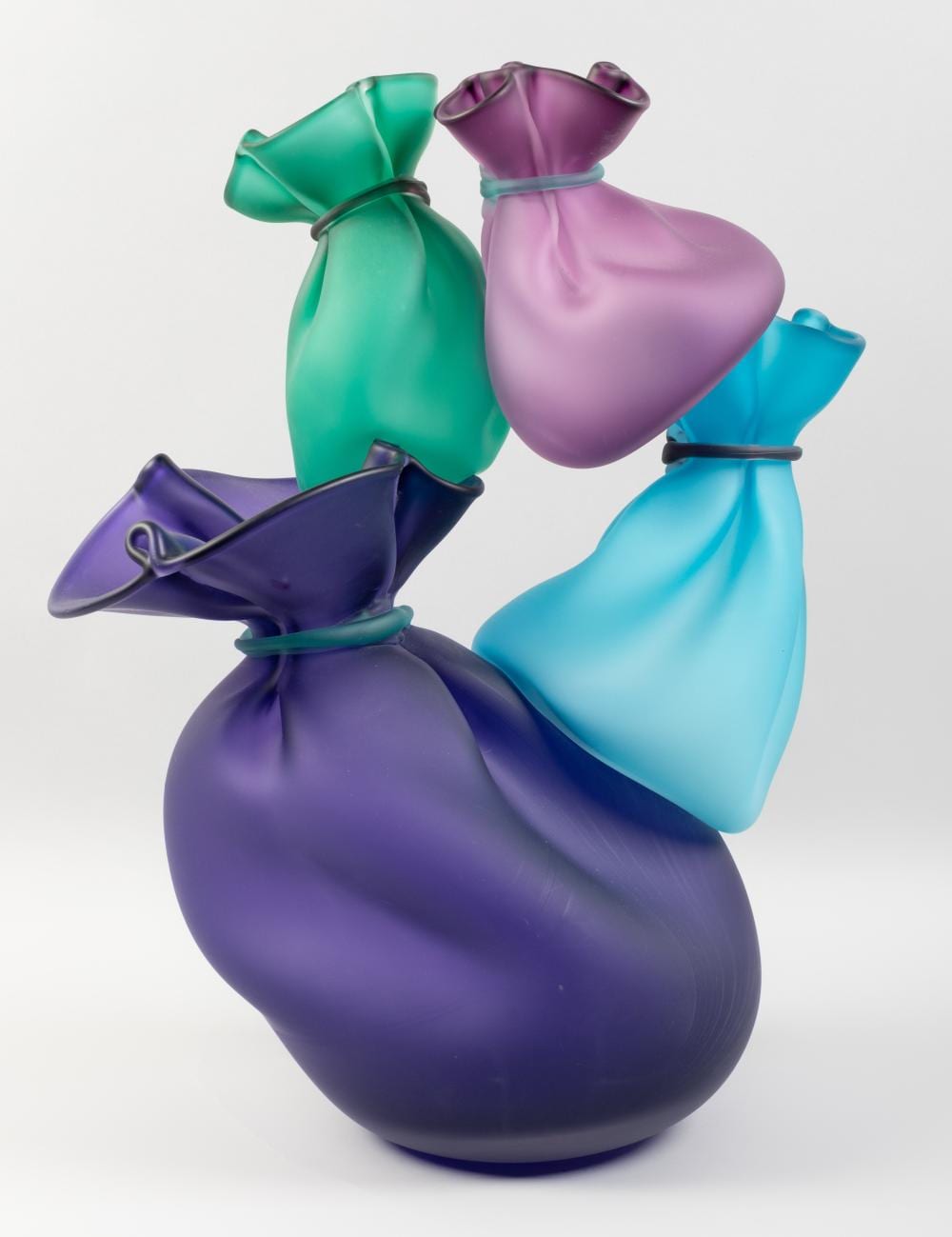 Kate Vogel comparable auction result: kate vogel american b 1956 and john littleton american b 1957 acro bags 1998 studio glass 17 x 13 x 8 1 4 in 43 18 x 33 02 x 20 96 cm