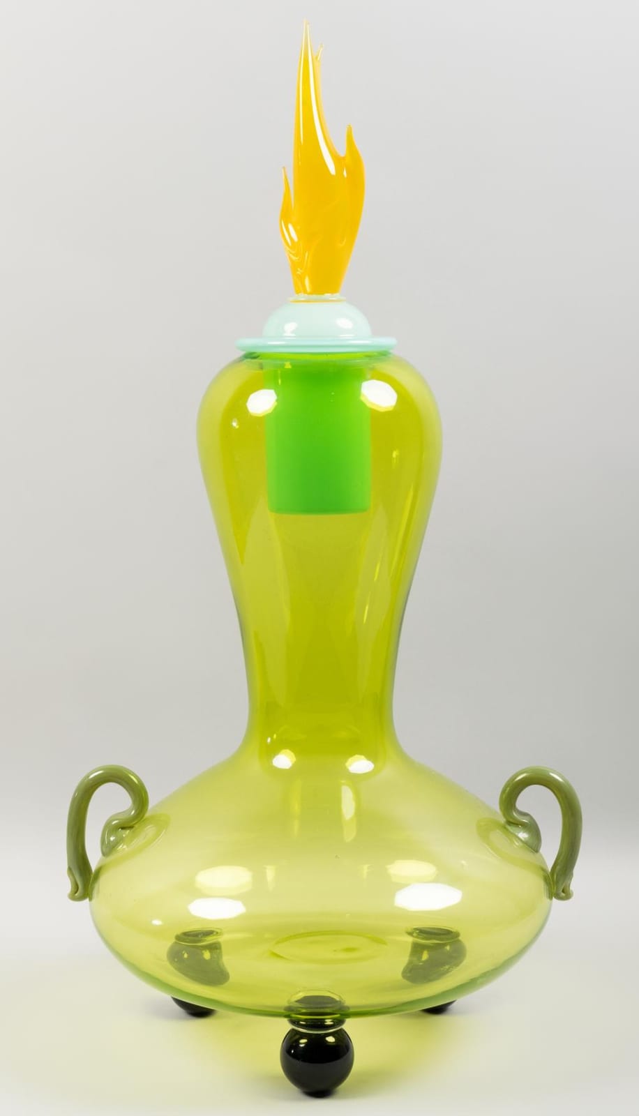 David Levi comparable auction result: david levi american b 1959 studio glass flame vessel 2001 23 1 4 in 59 06 cm