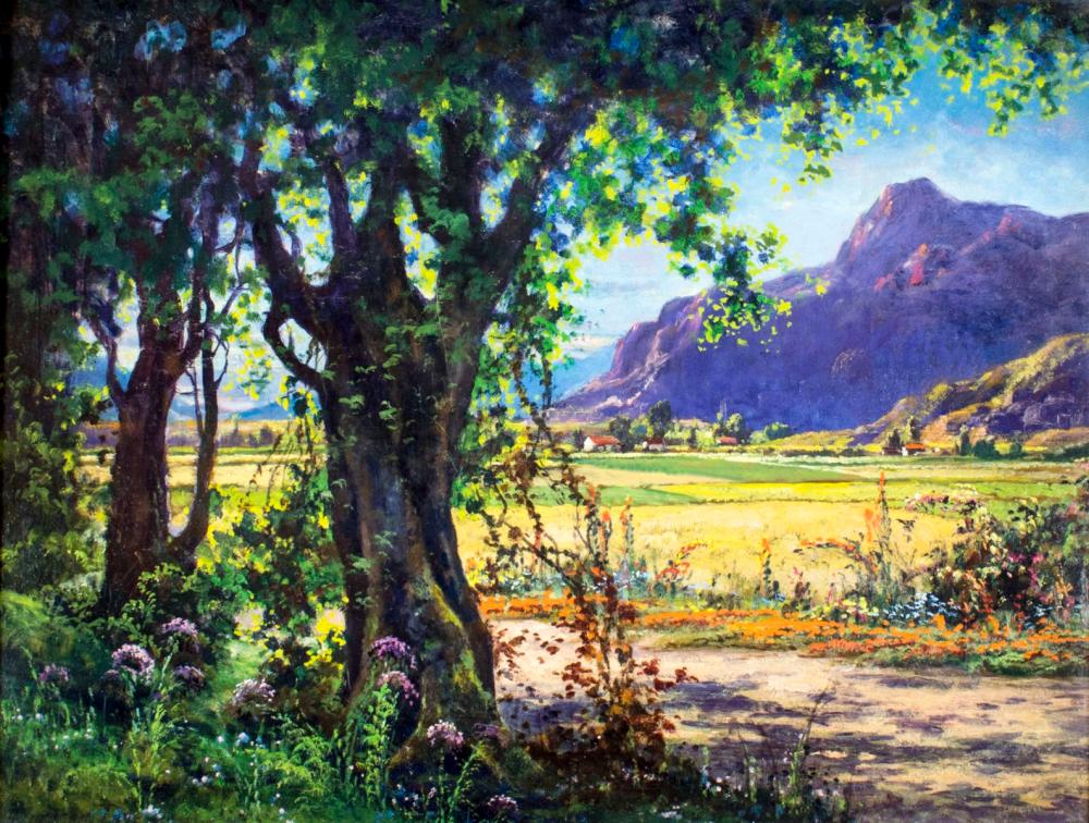 Clarkson Dye comparable auction result: clarkson dye ca 1869 1955 oil painting antique