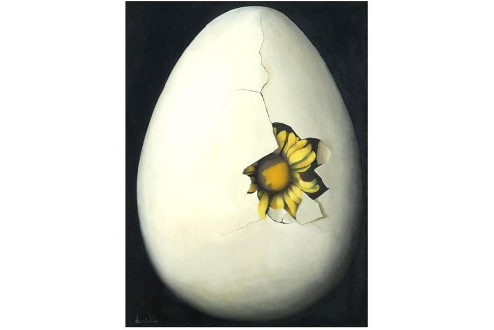 Danielle comparable auction result: danielle 1944 danielle 1944 alias danielle de fays olieverfschilderij op doek met typisch su