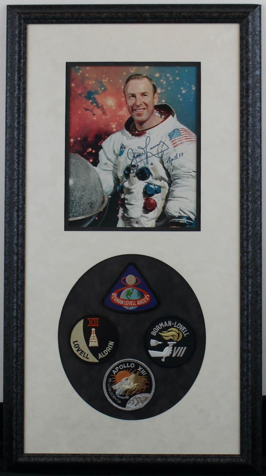 James Lovell comparable auction result: james lovell signed inscribed photo