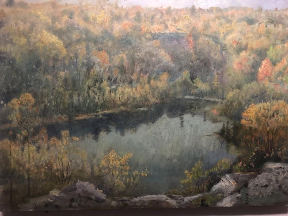 Dwight Williams comparable auction result: dwight williams oil on canvas fall landscape caz