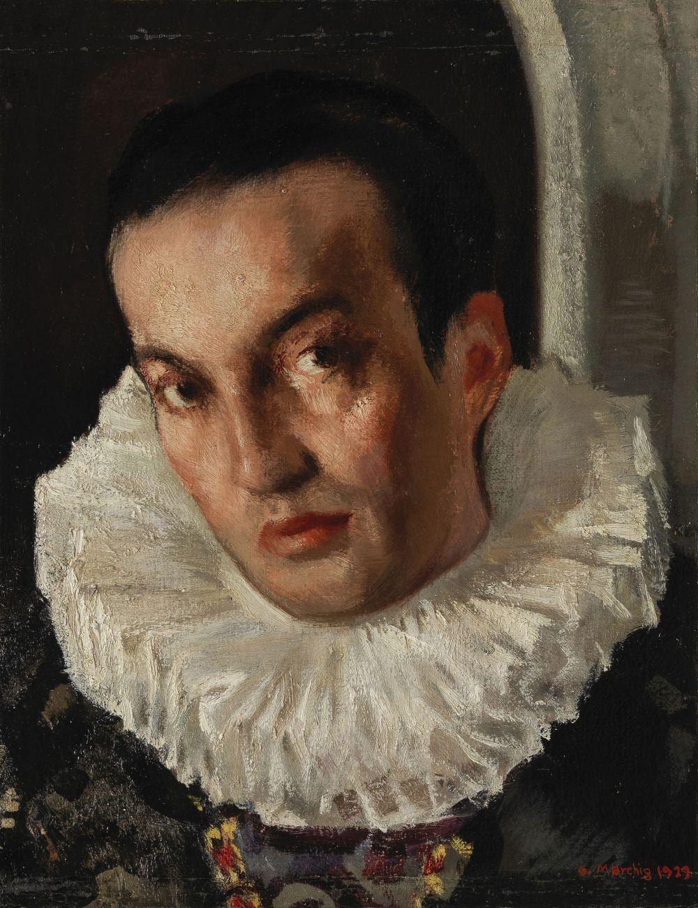 giannino marchig 1897 1983 portrait d homme huile sur toile sign e et dat e 29 41x33 cm · Geneve Encheres · 2022-05-04 Giannino Marchig comparable auction result: giannino marchig 1897 1983 portrait d homme huile sur toile sign e et dat e 29 41x33 cm