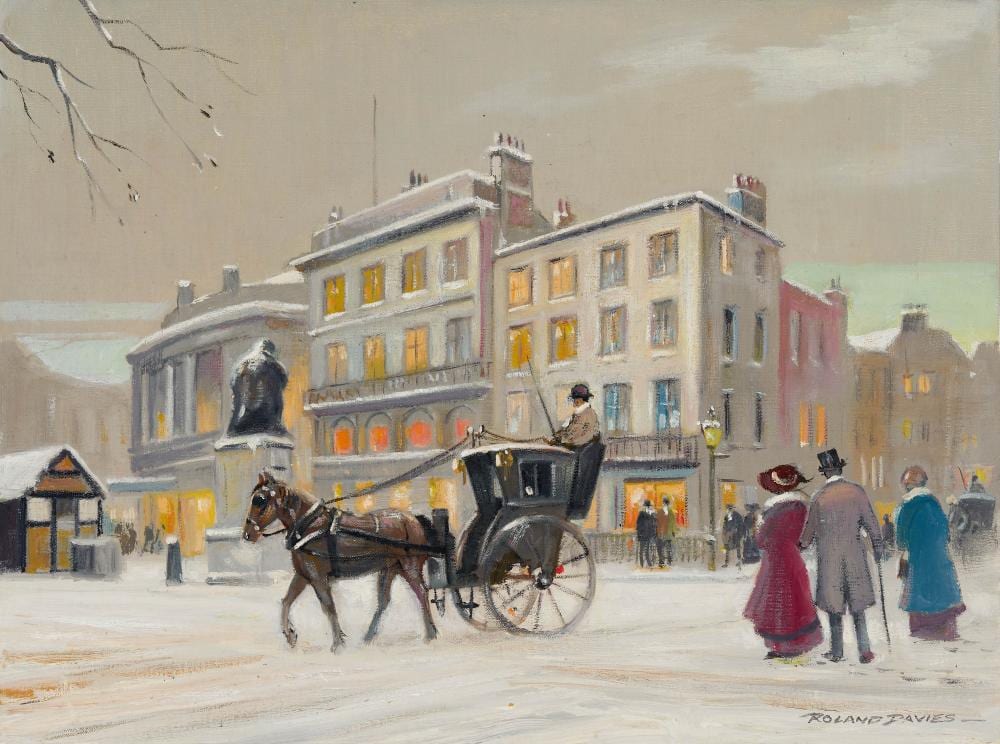 Roland Oxford Davies comparable auction result: roland davies upper regent st london