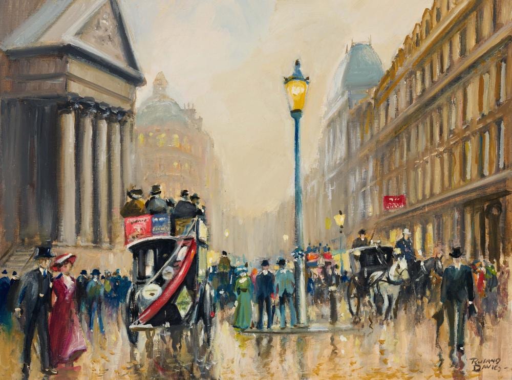 Roland Oxford Davies comparable auction result: roland davies the mansion house london