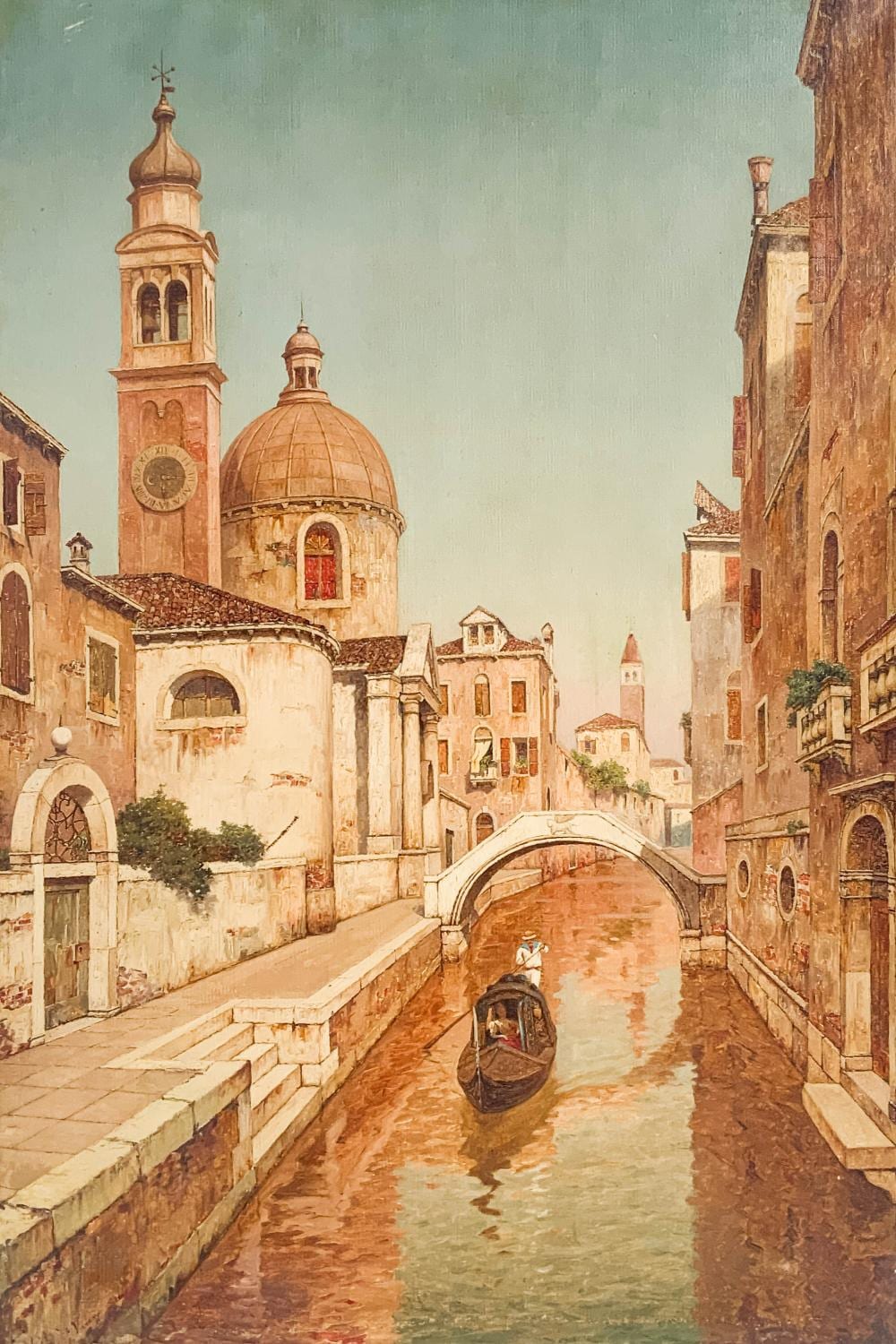 George Vivian comparable auction result: george vivian venice canal scene