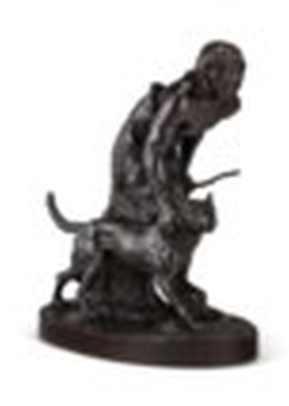 John Quincy Adams Ward comparable auction result: john quincy adams ward 1830 1910 the indian hunter bronze with brown pati