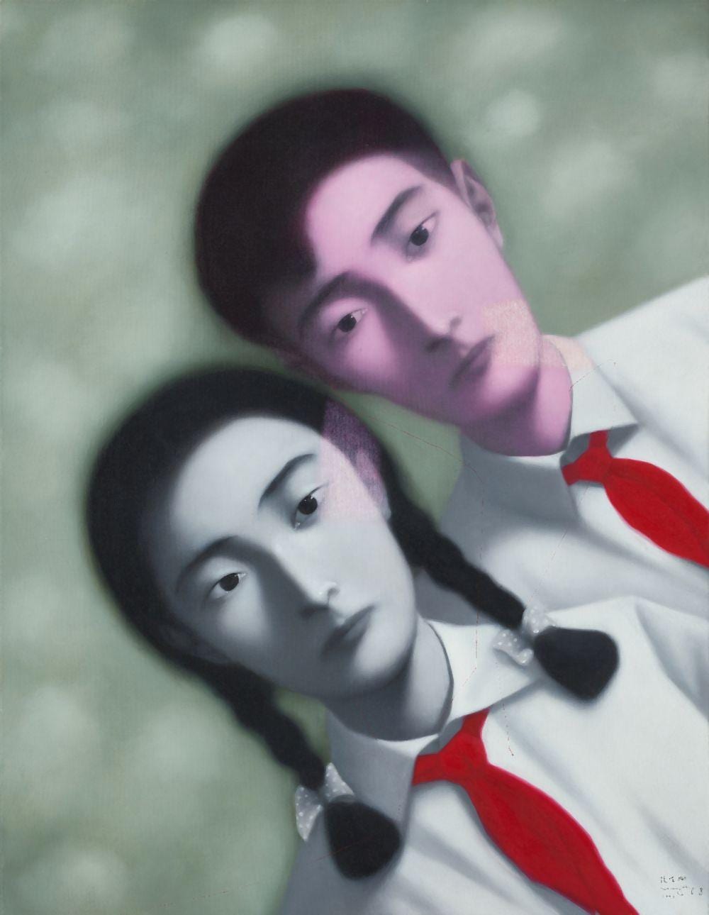 Zhang Xiaogang 張曉剛 - Bloodline: The Big Family 血緣：大家庭 comparable sale