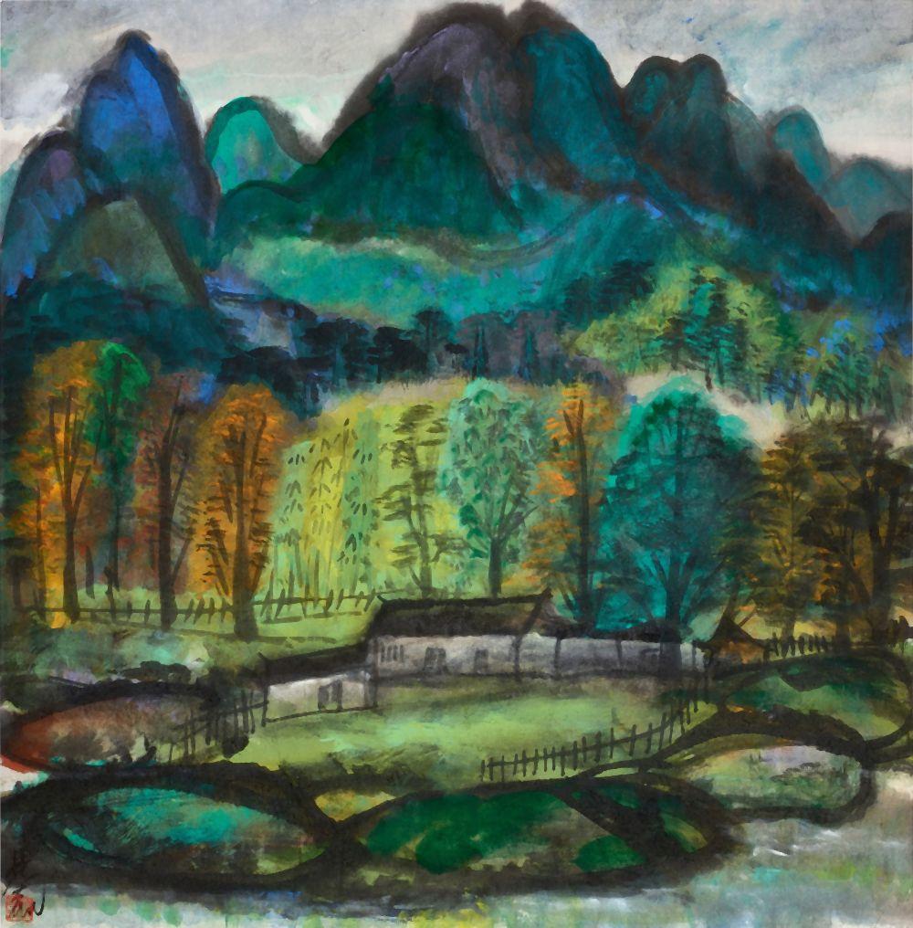 林風眠 風景 - Lin Fengmian, Landscape comparable sale