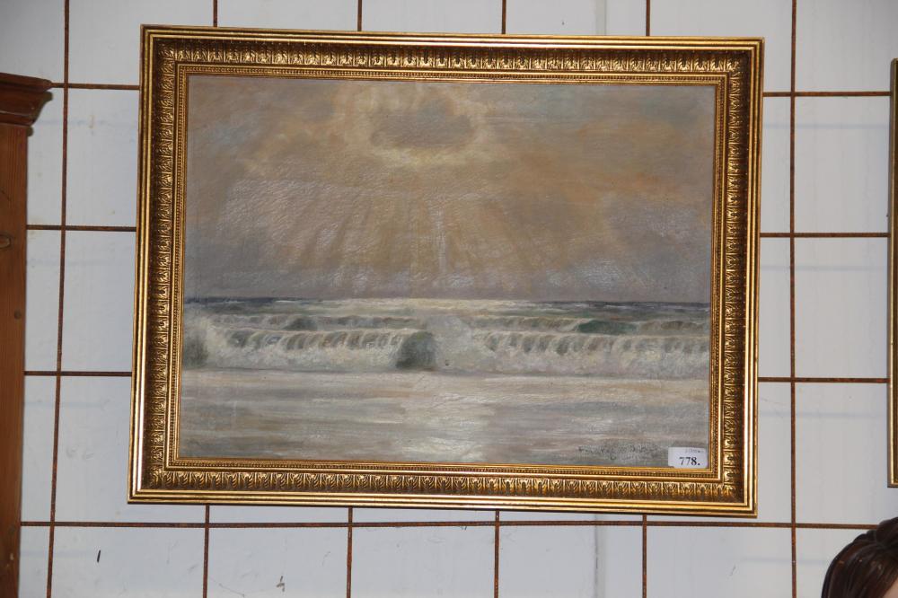Poul Friis Nybo comparable auction result: poul friis nybo 1869 1929 kystparti fra skagen olie p l rred405 x 55